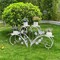 2x Iron Plant Stand Heart Shape Indoor Outdoor 4 Tier Flower Pots Garden Holder